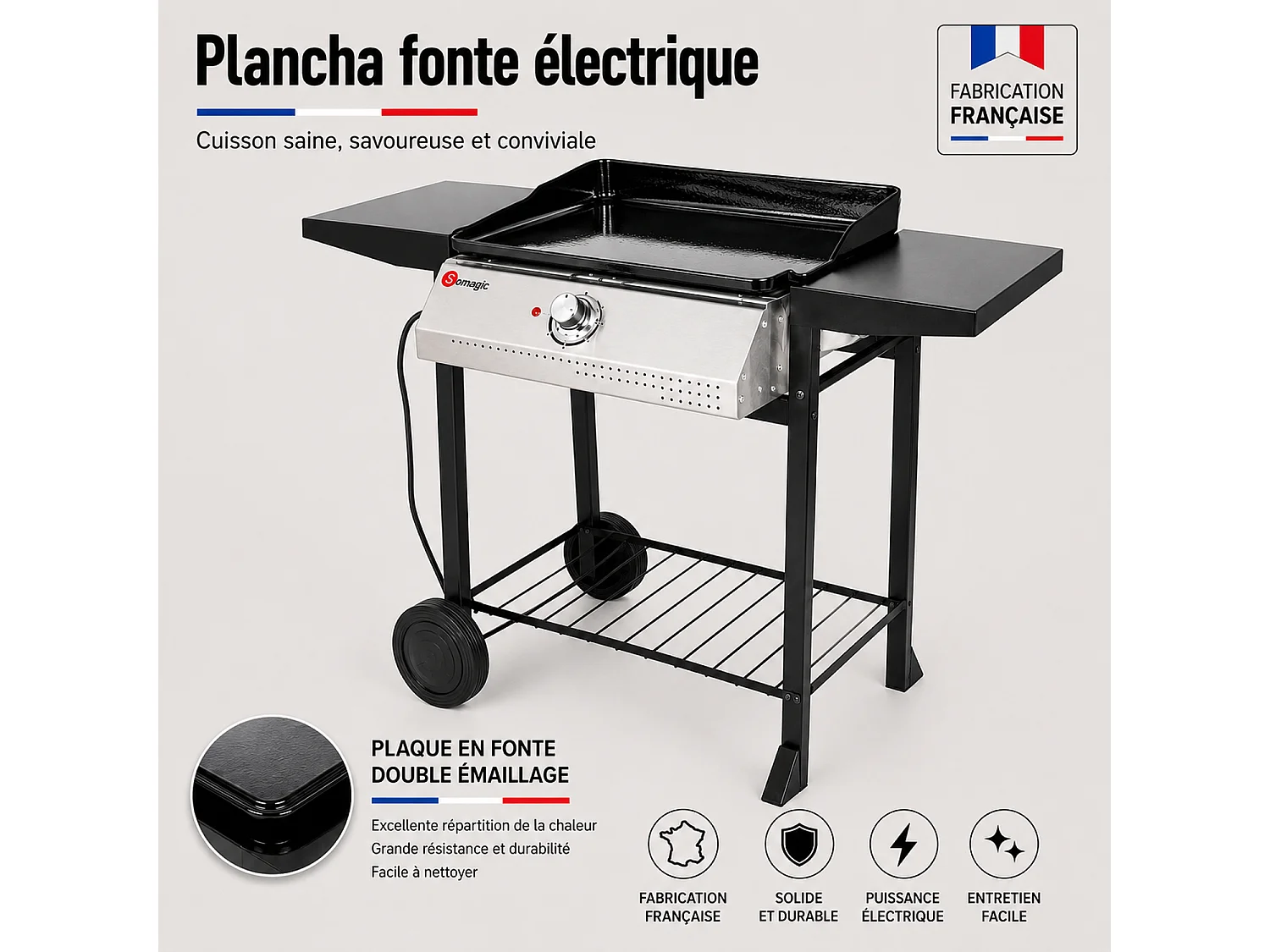 Plancha électrique CAPBRETON - SOMAGIC