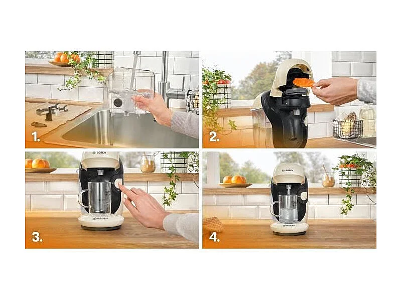 Machine a café multi-boissons - BOSCH - TASSIMO - T11 Style vanille - 1400 W