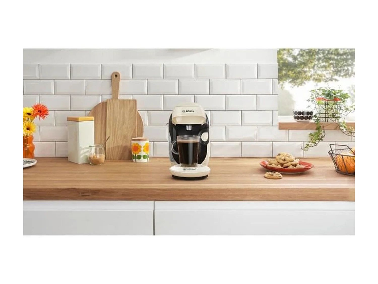 Machine a café multi-boissons - BOSCH - TASSIMO - T11 Style vanille - 1400 W