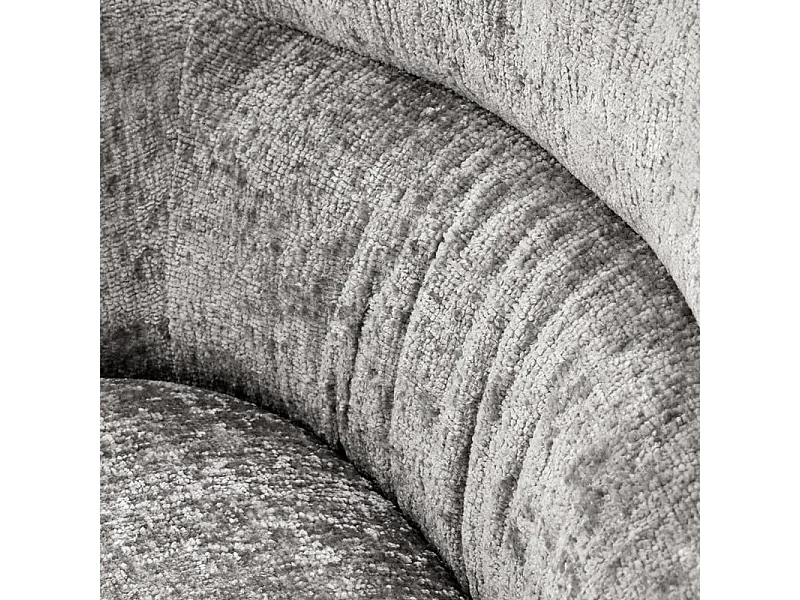 Fauteuil pivotant confort tissu gris, dossier haut Covy