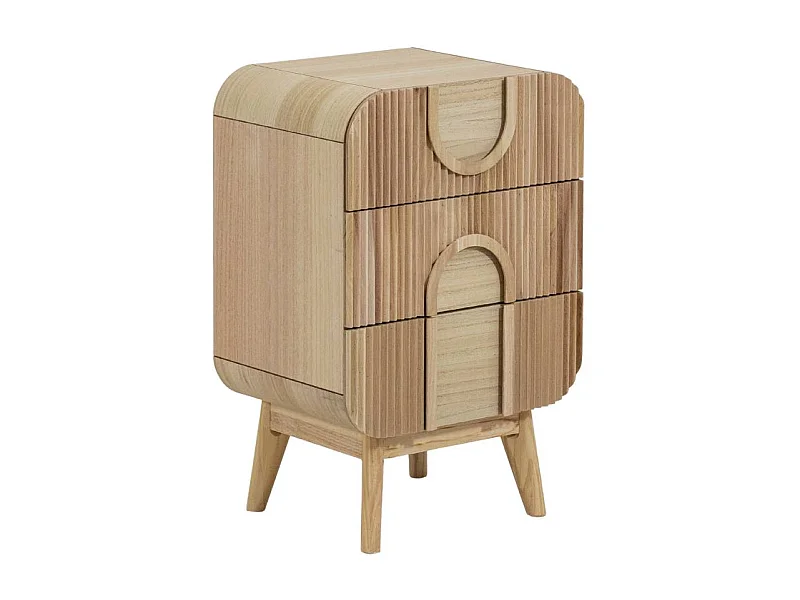 Table de chevet en bois de paulownia Nilo