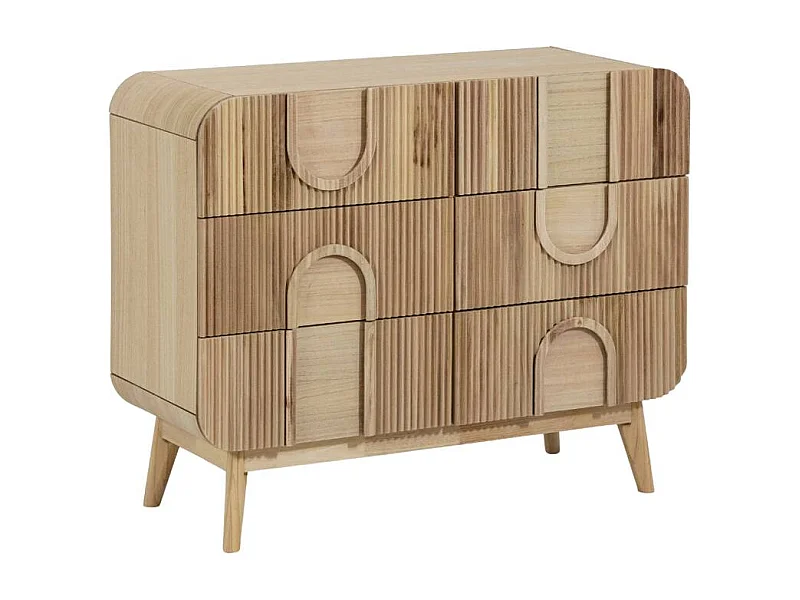 Commode en bois de paulownia Nilo