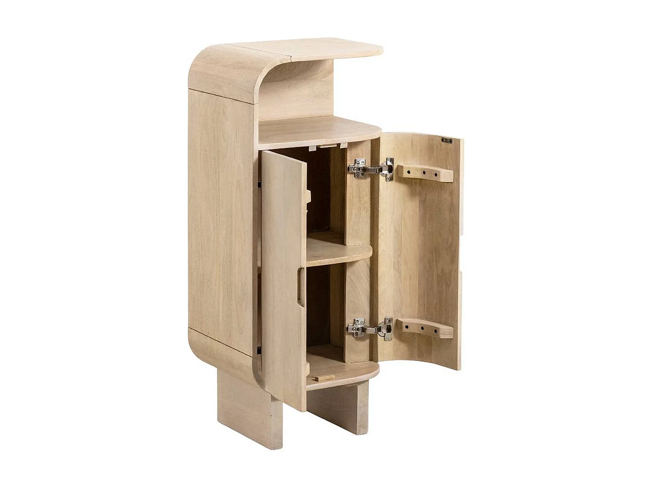 Petite colonne en bois de manguier Yoni