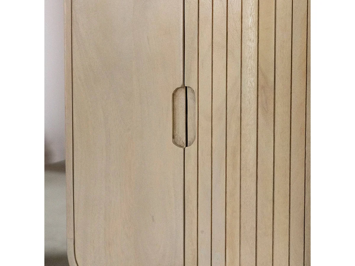 Petite colonne en bois de manguier Yoni