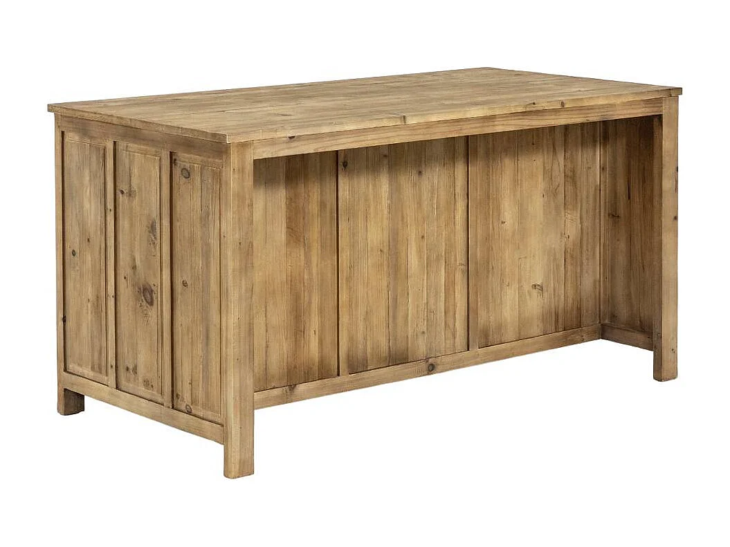 Ilot central en bois recyclé Garance