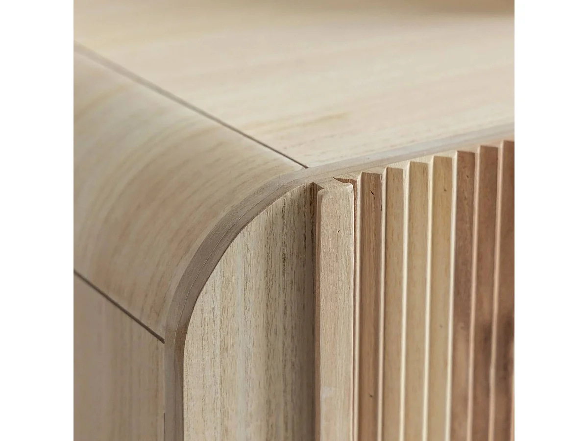 Meuble TV en bois de paulownia Nilo