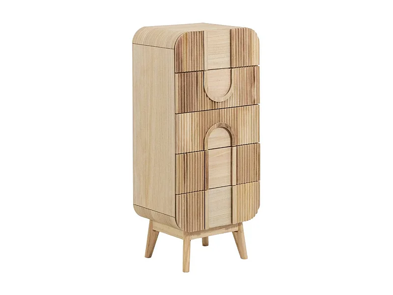 Chiffonnier en bois de paulownia Nilo