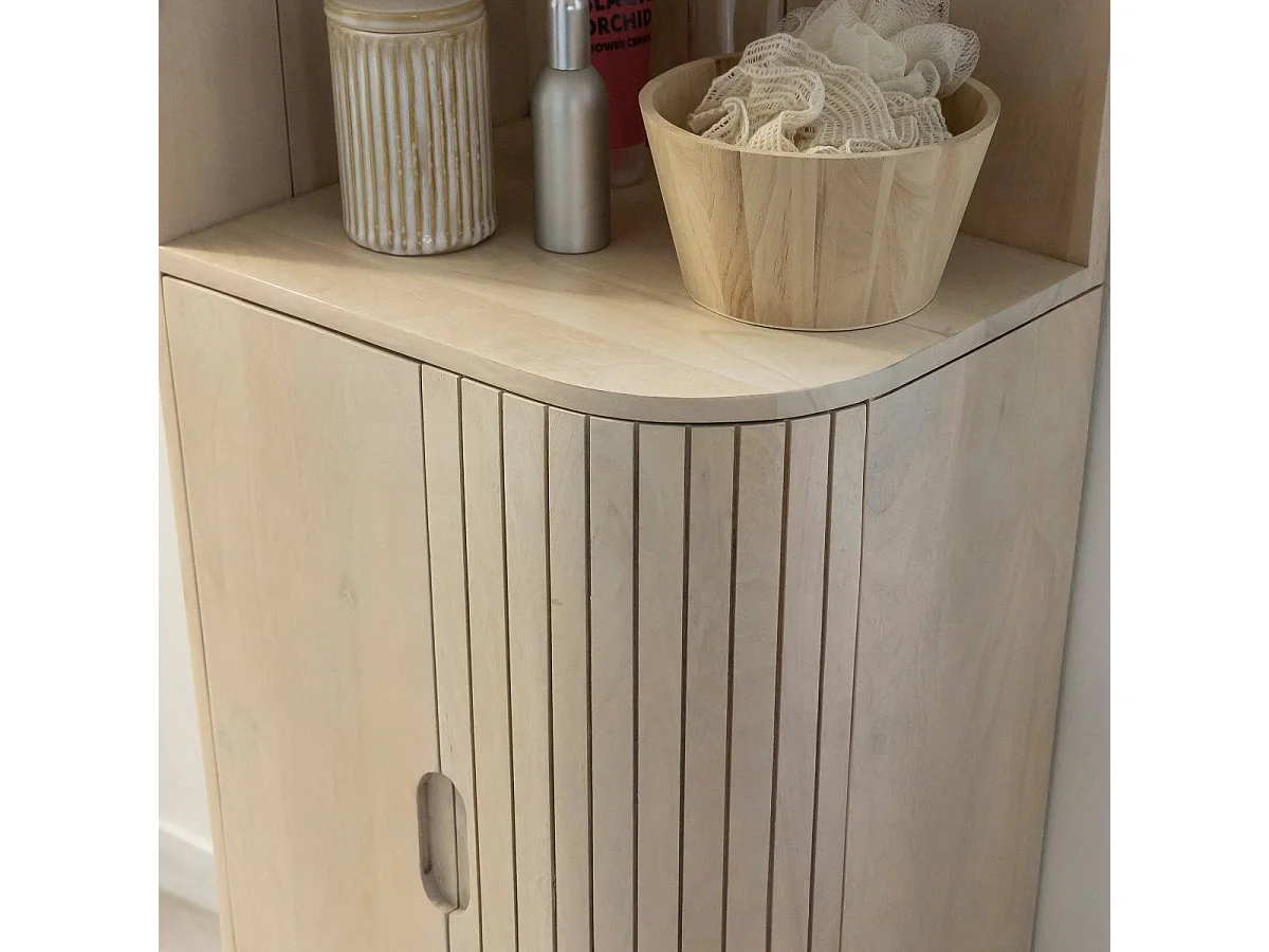 Colonne en bois de manguier Yoni