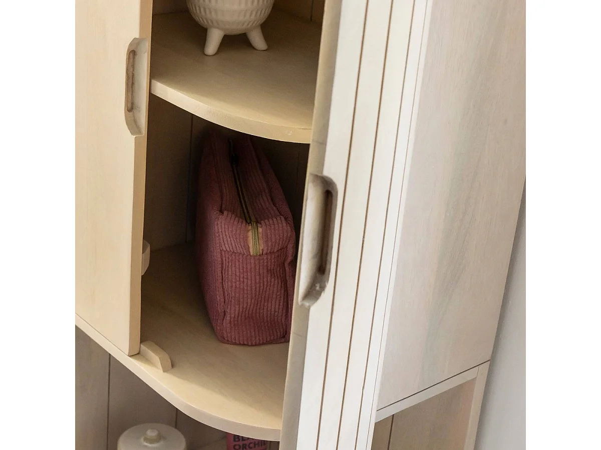 Columna de madera de mango Yoni