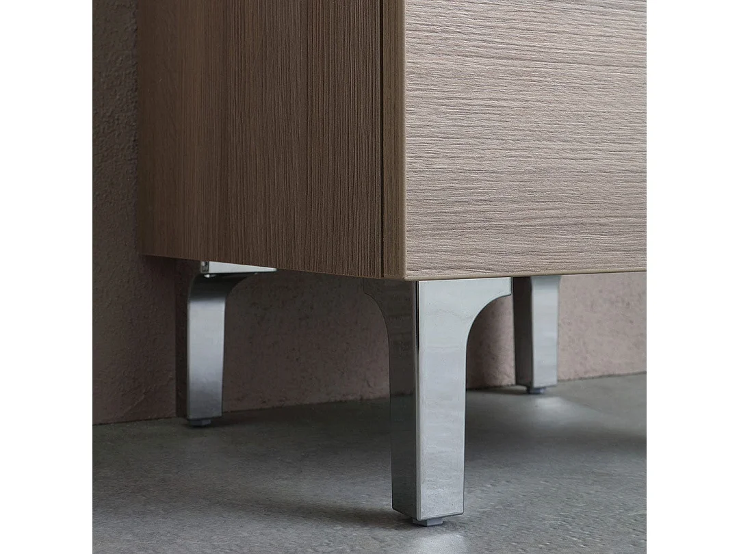 Colonne De Salle De Bain 150Cm Avec Pieds 2 Portes Et Tiroir | Rimini