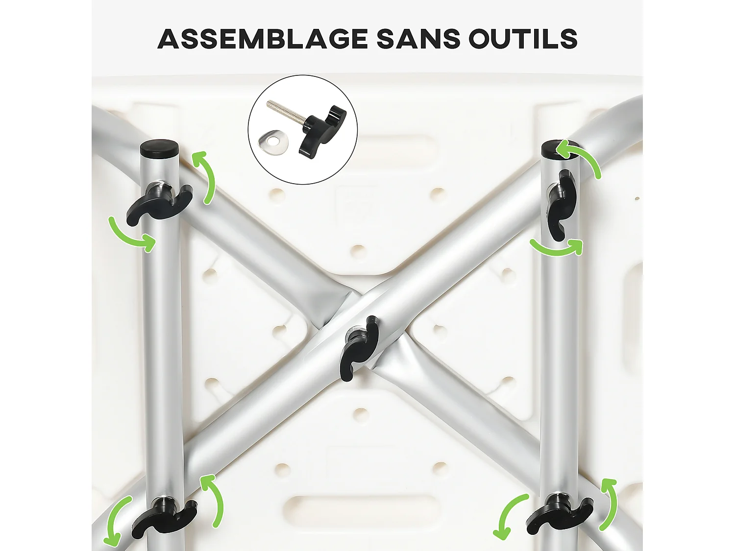 Chaise de douche siège de douche ergonomique hauteur réglable pieds antidérapants charge max. 136 Kg alu HDPE vert