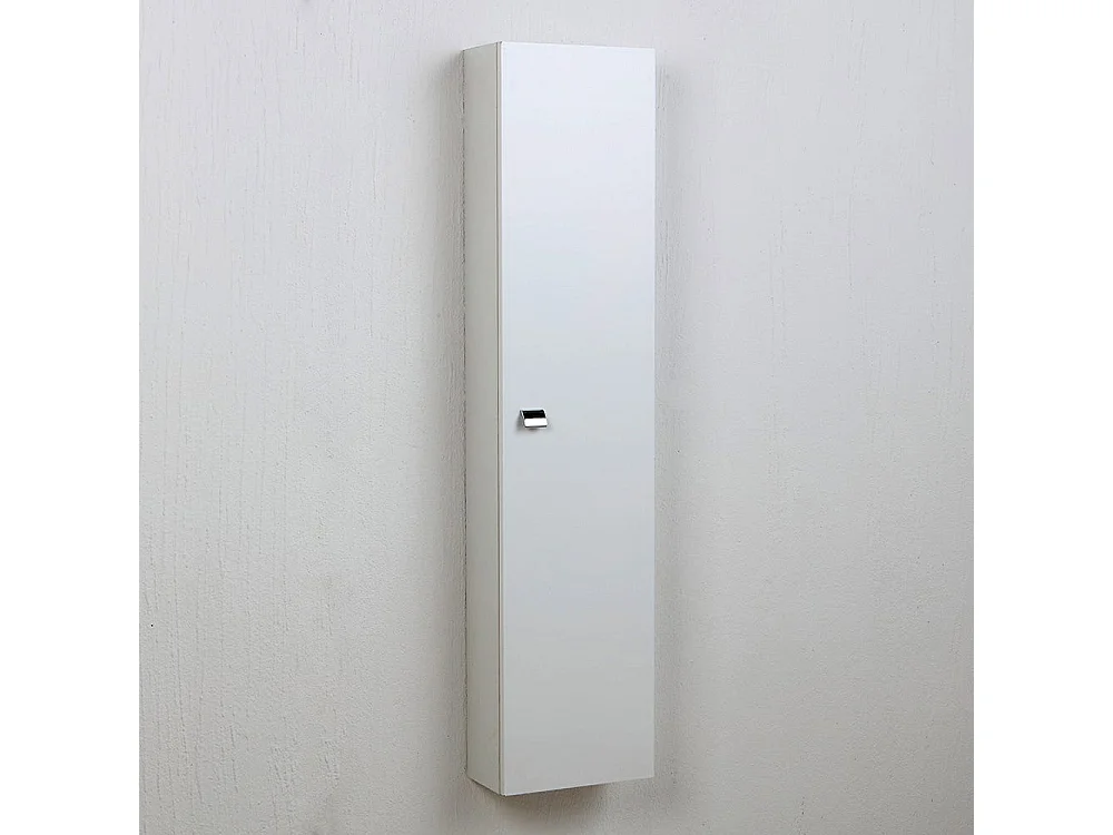 Colonne Pour Salle De Bains Élément Haut Blanc Brillant Avec Porte Simply