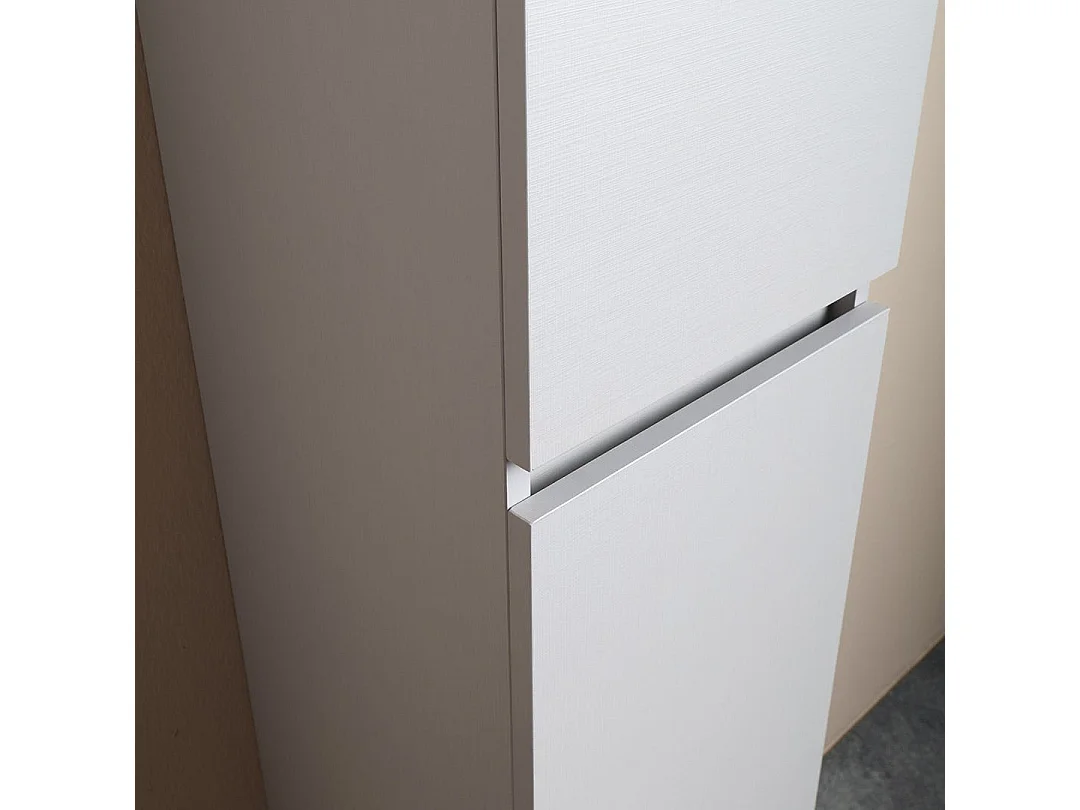 Colonne De Salle De Bains Suspendue 30X170 Blanc Bois | Barcellona