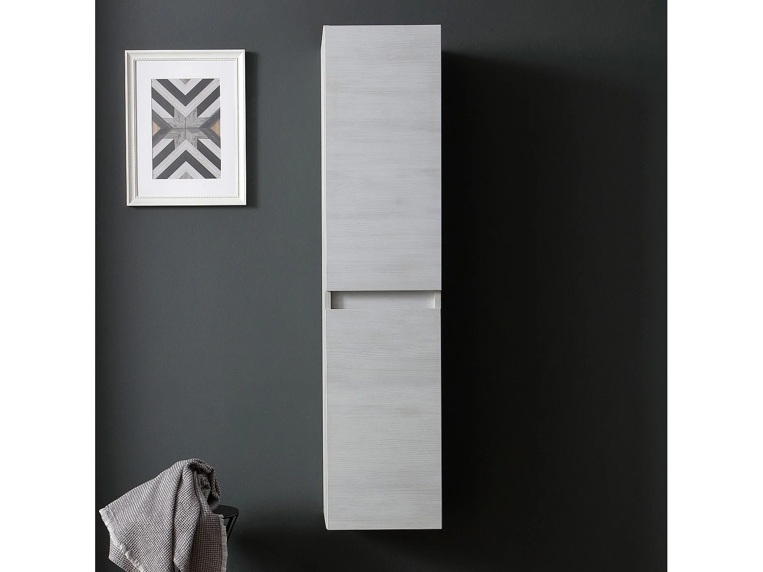 Colonne Suspendue Pour Meubles De Salle De Bains Avec Portes Finition Promenade | Berlin