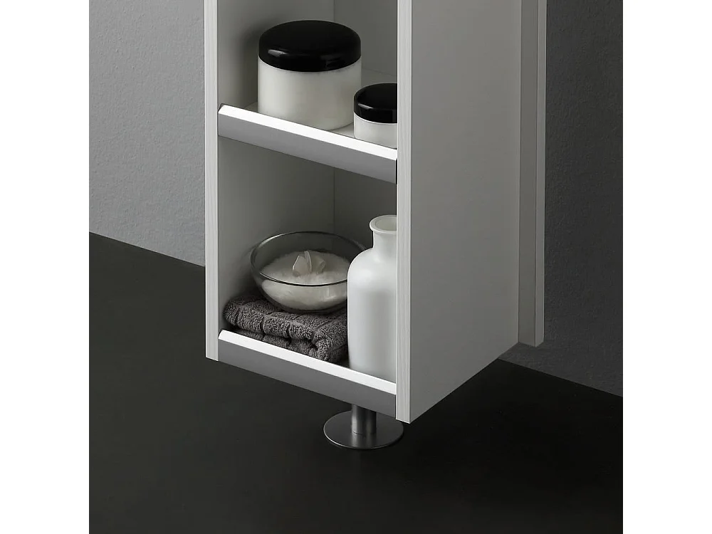 Colonne Tournante Pour Salle De Bains Avec Tablettes Et Miroir