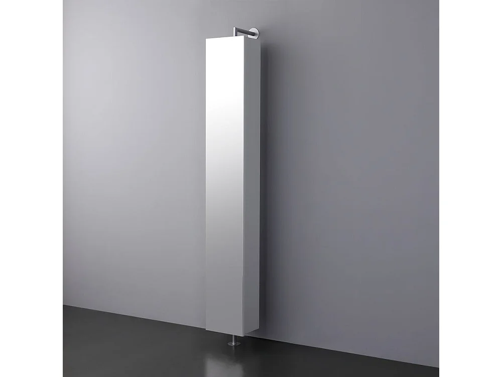 Colonne Tournante Pour Salle De Bains Avec Tablettes Et Miroir