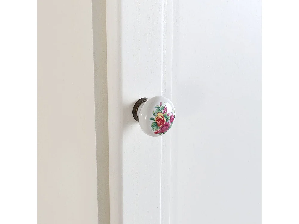 Élément Bas Avec Portes, Tiroir Et Compartiment Jour Lavande Blanche Cm 33,5 H 196