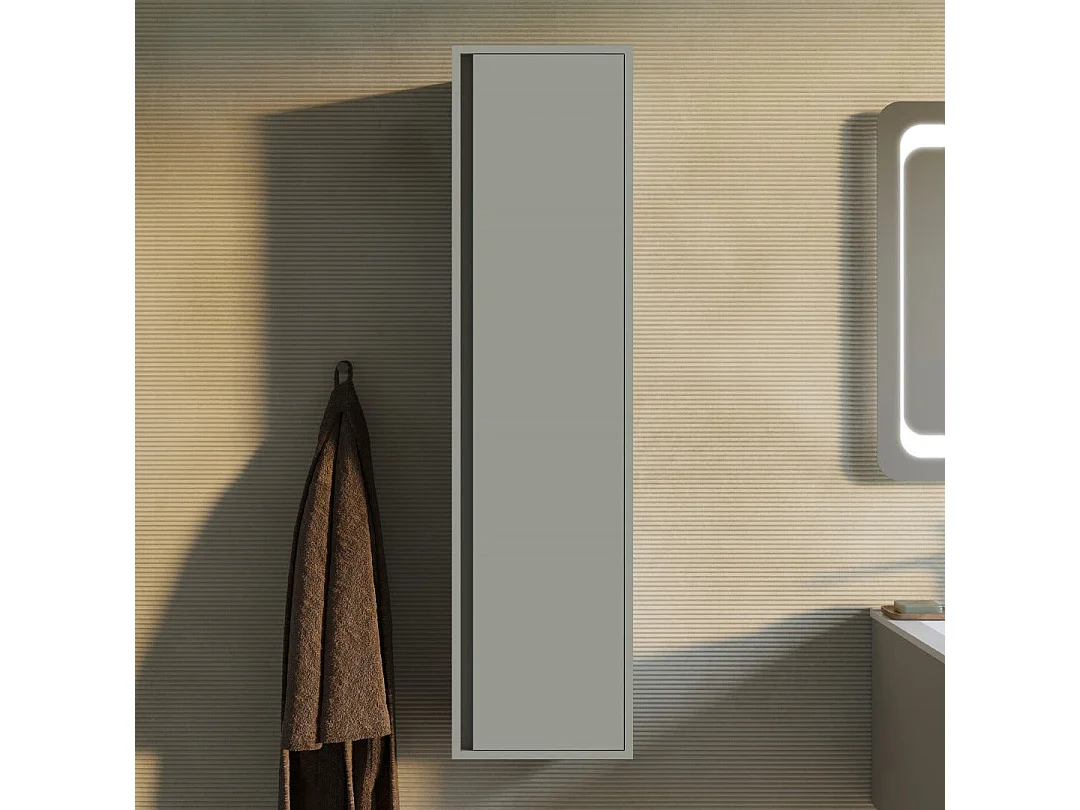 Meuble Suspendu Pour Salle De Bain H140cm Sable Mat | Monaco