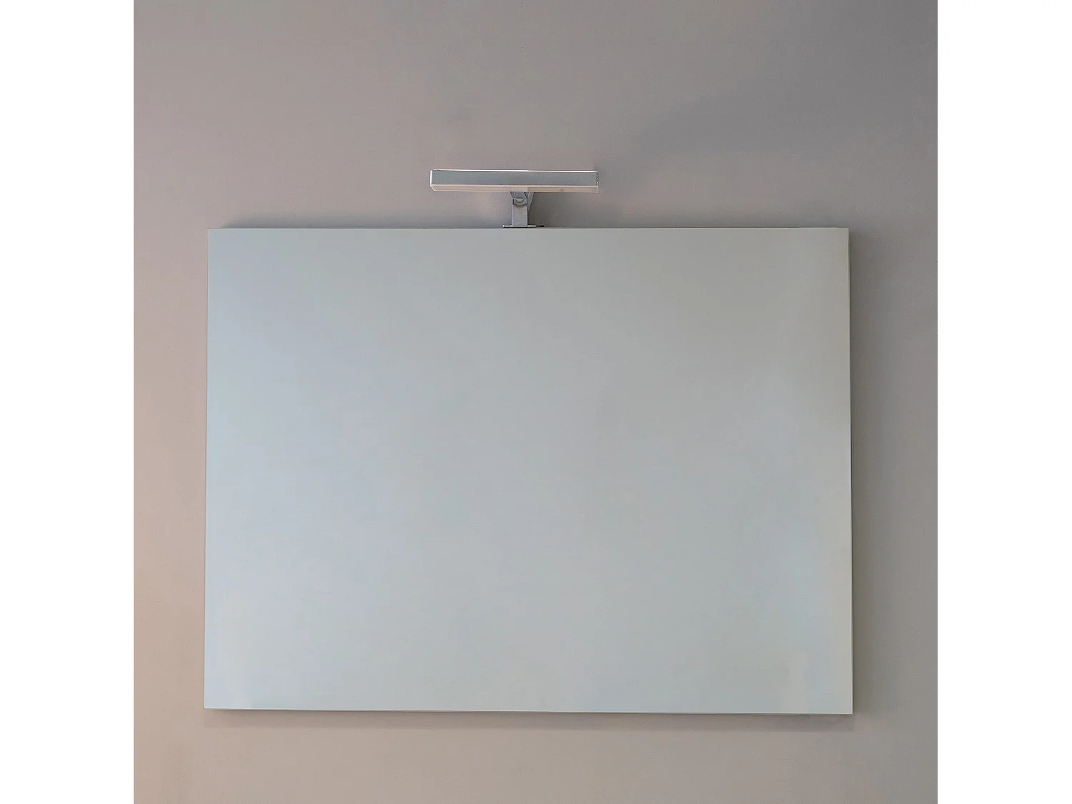 Lampe Led Et Miroir Avec Finition Chromée 18Cm | Nettuno