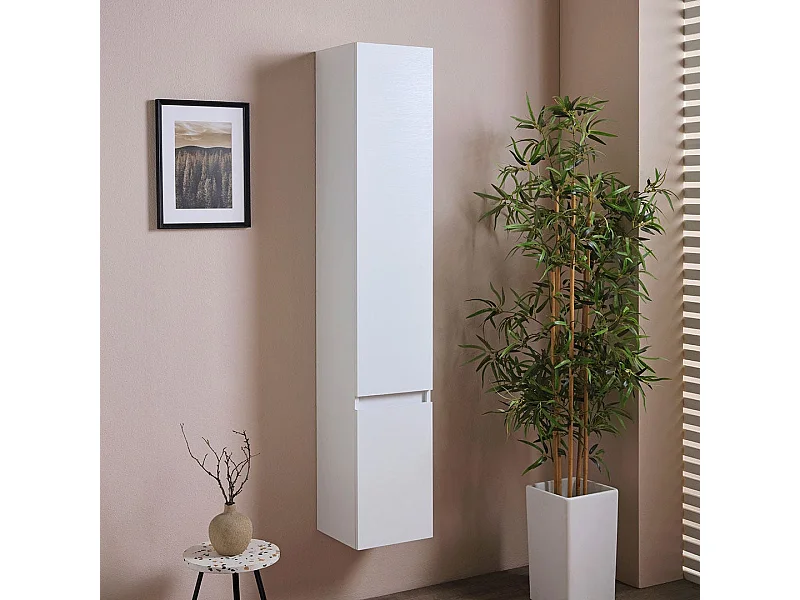 Colonne De Salle De Bain Suspendue Manhattan Blanc Forêt