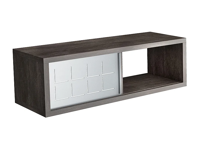 Tablette Rectangulaire 60X20 Cm Ardoise Avec Portes En Fer