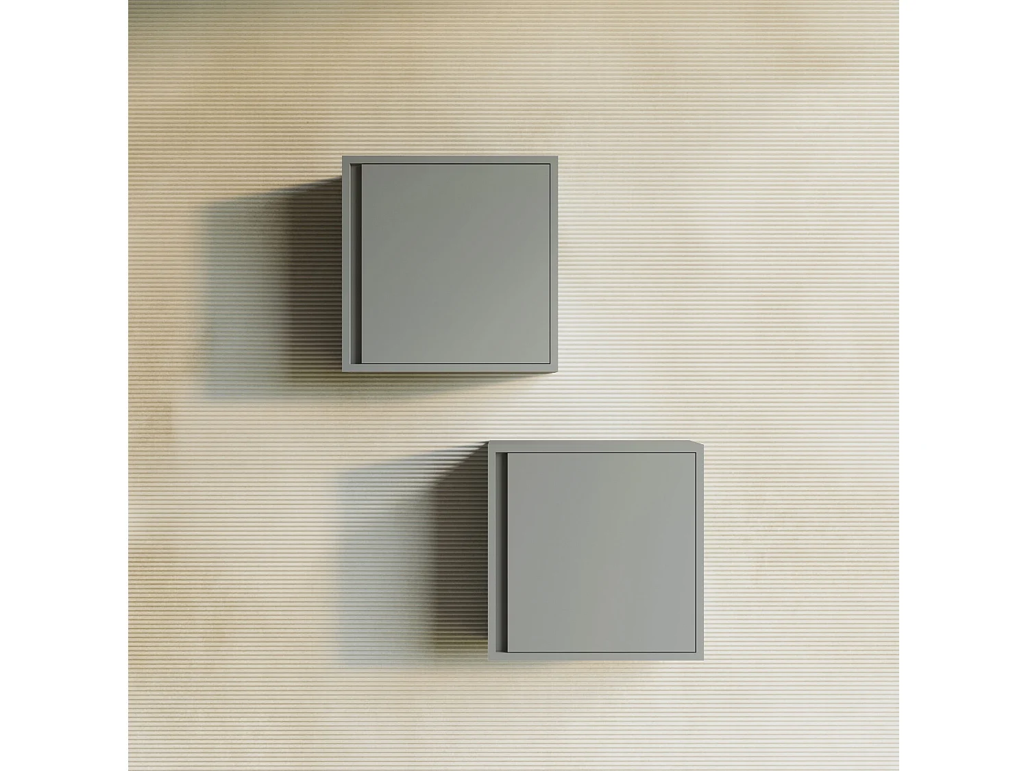 Armoire Murale Pour Salle De Bains Avec Une Porte Réversible Sable Mat | Monaco