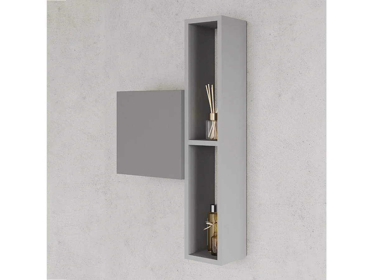 Unité Murale Cubique De 30 Cm À Porte Réversible Finition Couleur Colombe