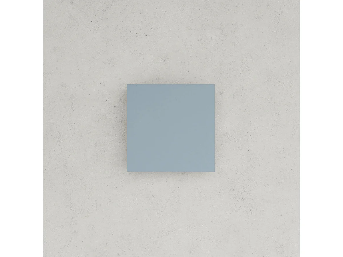Colonne Murale Carrée De 30 Cm Pour Salle De Bains, Réversible, Bleu Clair Mat