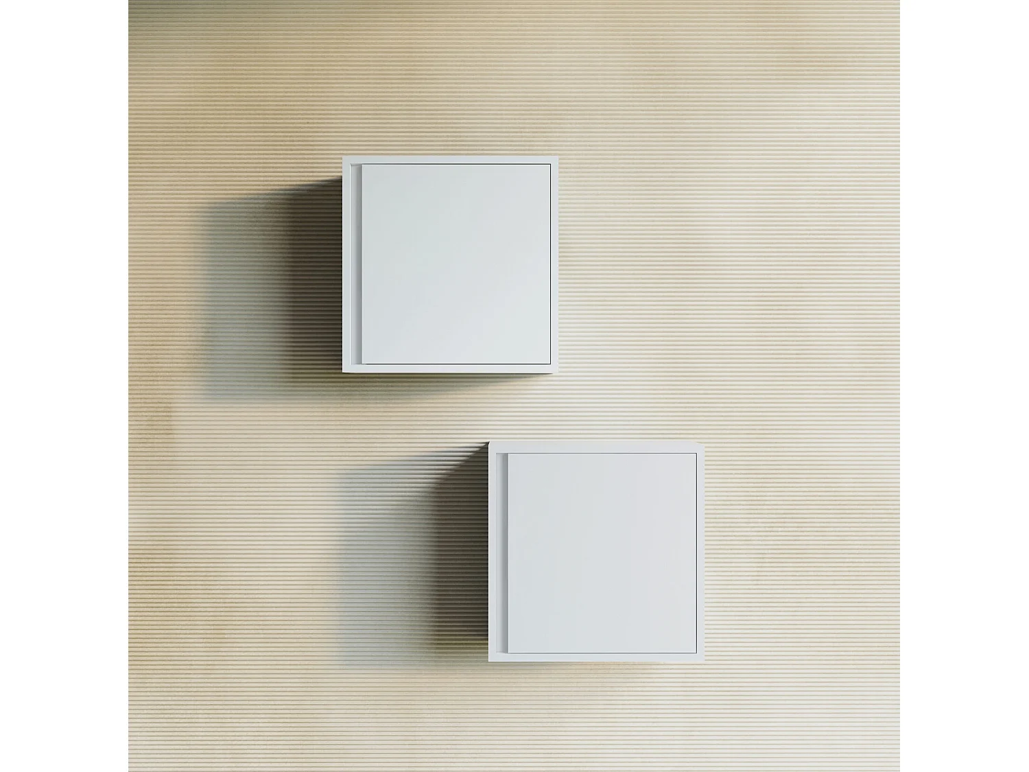 Meuble Suspendu De Salle De Bain 39Cm Avec Porte Réversible Blanc Mat | Monaco