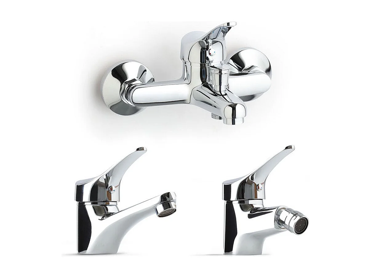 Set De Robinetterie De Salle De Bains 3 Pièces - Lavabo, Bidet, Baignoire | Cembra