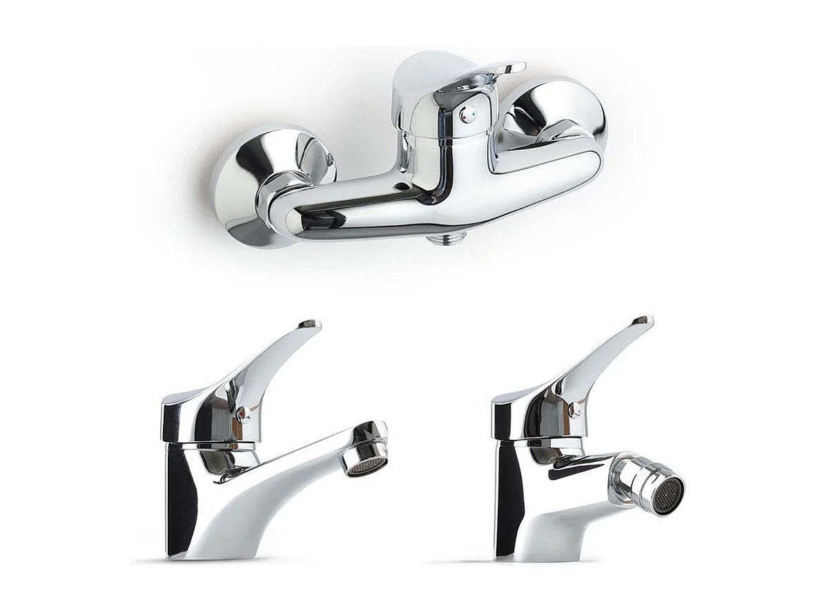 Set Complet De Robinetterie De Salle De Bains Lavabo, Bidet, Externe De Douche | Cembra