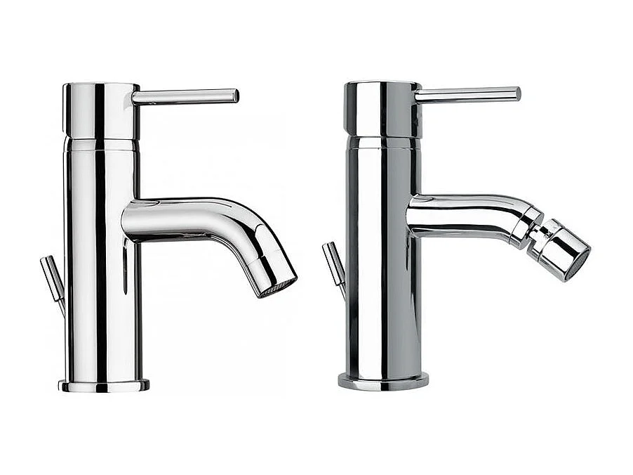 Paire De Robinetterie De Design Pour Salle De Bains Lavabo Et Bidet | Salice