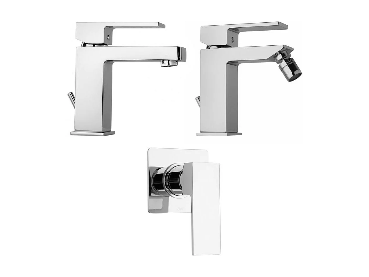 Robinetterie De Salle De Bains Carrée Pour Lavabo, Bidet Et Encastrement Douche | Infinity