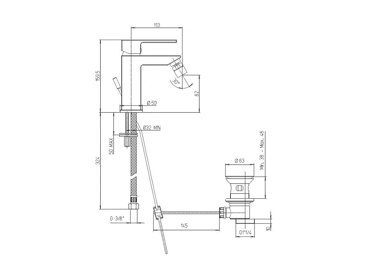 Robinetterie De Salle De Bains Carrée Pour Lavabo, Bidet Et Encastrement Douche | Infinity