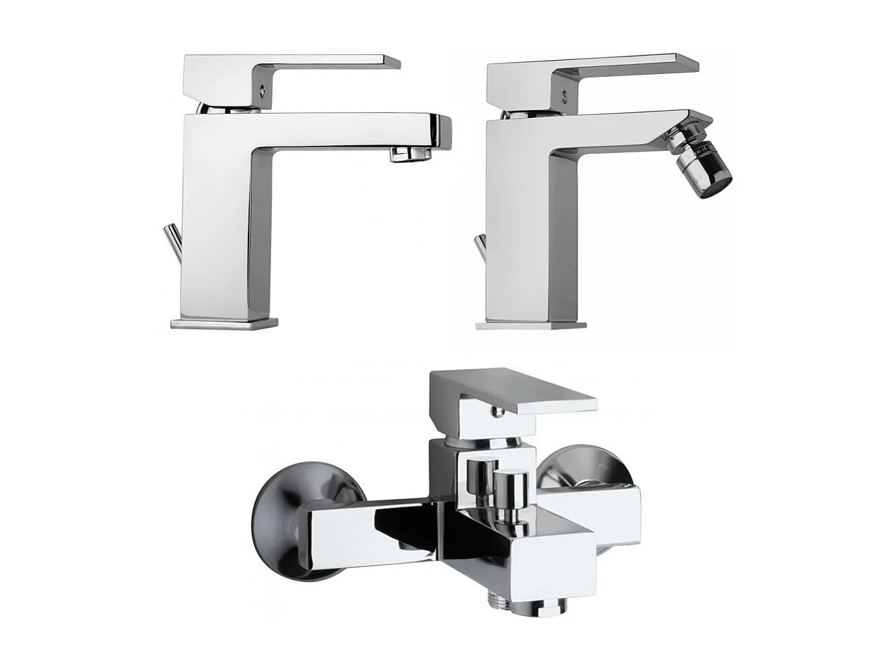 Set Complet De Robinetterie De Bain Lavabo+Bidet+Externe De Baignoire | Infinity