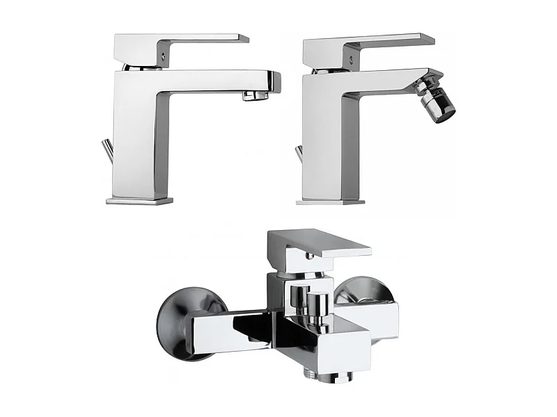 Set Complet De Robinetterie De Bain Lavabo+Bidet+Externe De Baignoire | Infinity