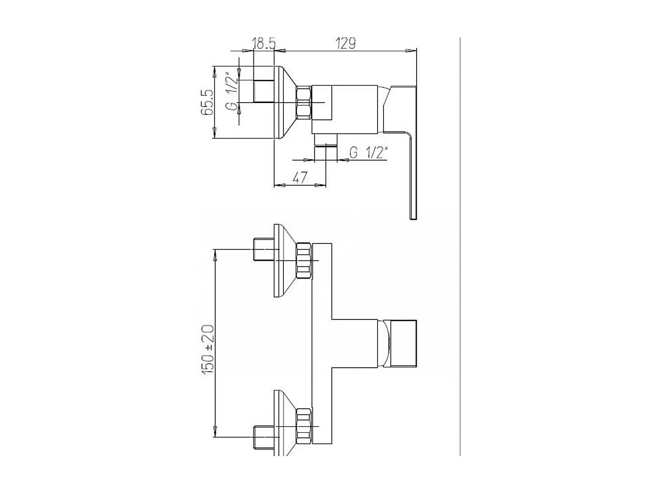 Mitigeur Lavabo À Cascade De Bain, Bidet Et Groupe Externe De Douche | Infinity