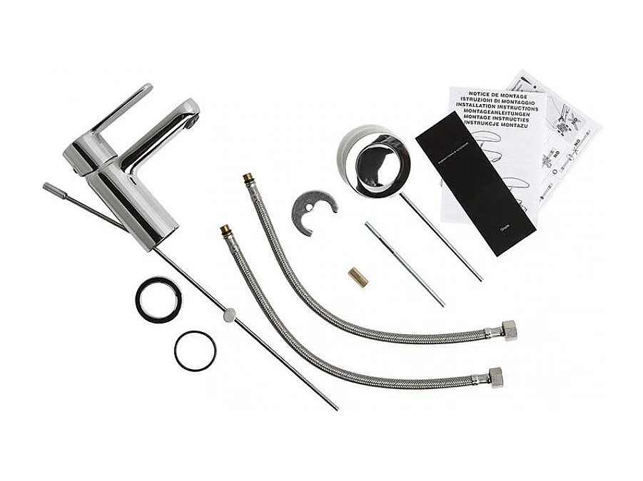 Set De Robinetterie Lavabo, Bidet, Groupe Externe De Douche En Laiton Chromé | Nora