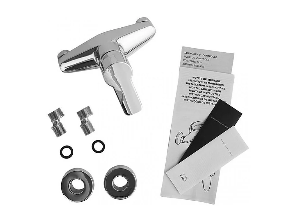 Set De Robinetterie Lavabo, Bidet, Groupe Externe De Douche En Laiton Chromé | Nora