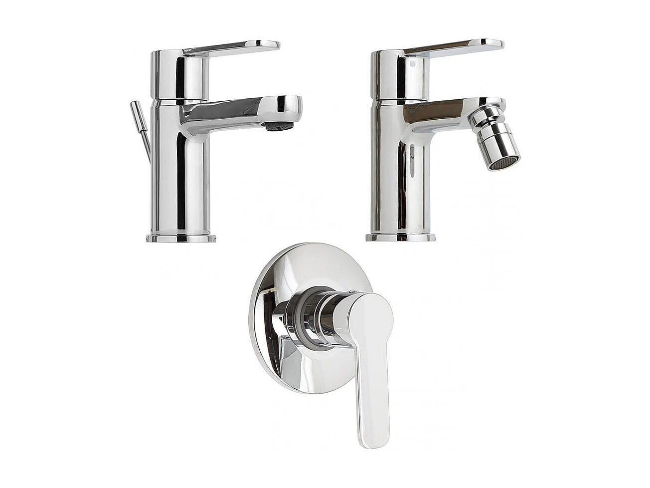 Robinetterie En Laiton Chromé Pour Lavabo, Bidet Et Encastrement Douche | Nora