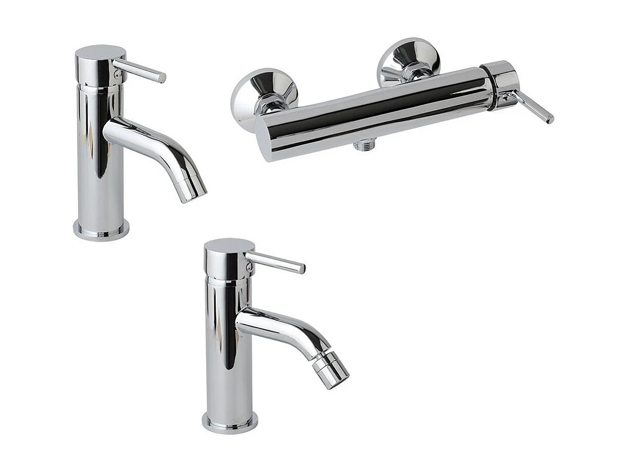 Lot Complet De Mitigeurs Pour Lavabo+Bidet+Externe Pour Douche | Fassa
