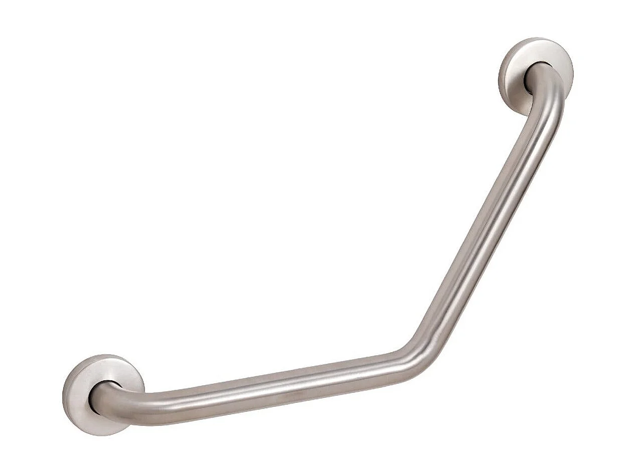 Barre D'appui D'angle Chrome Brossé | Loto