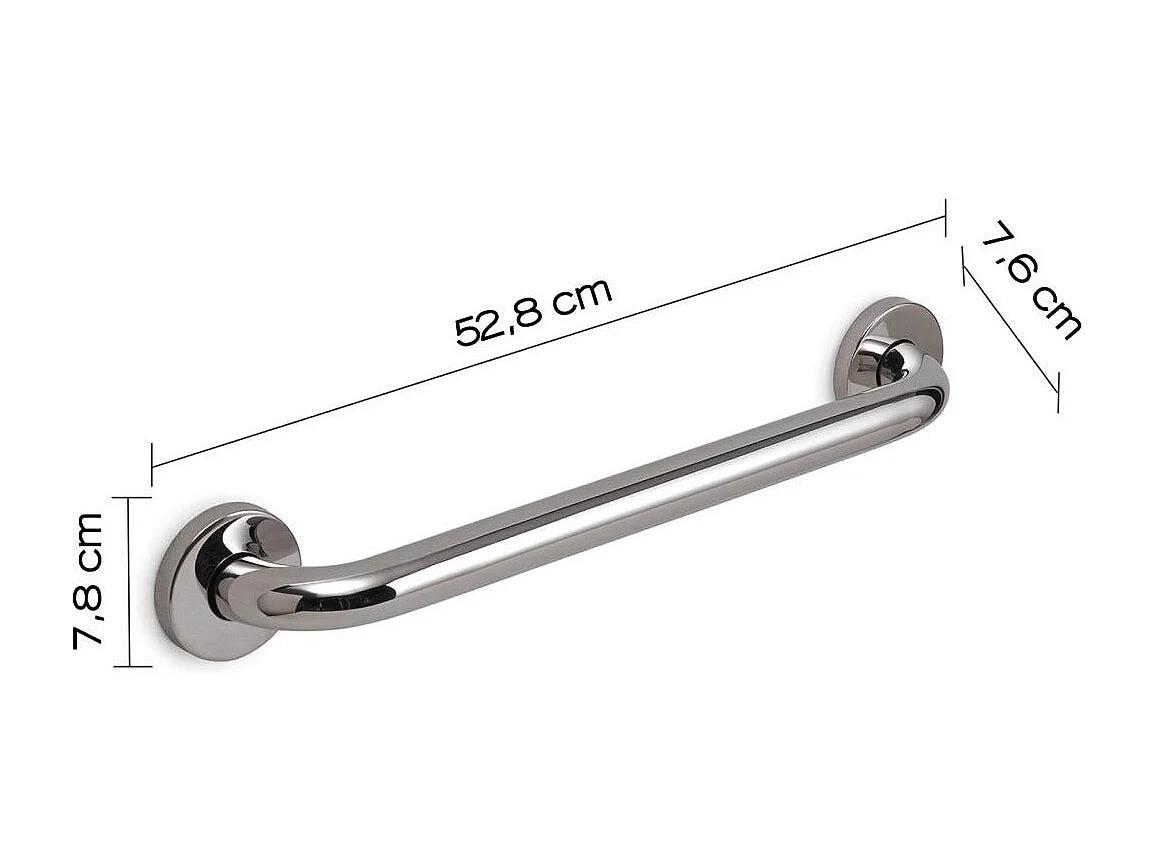 Barre D'appui En Acier Chromé Brossé De 45 Cm Pour Personnes Handicapées | Loto