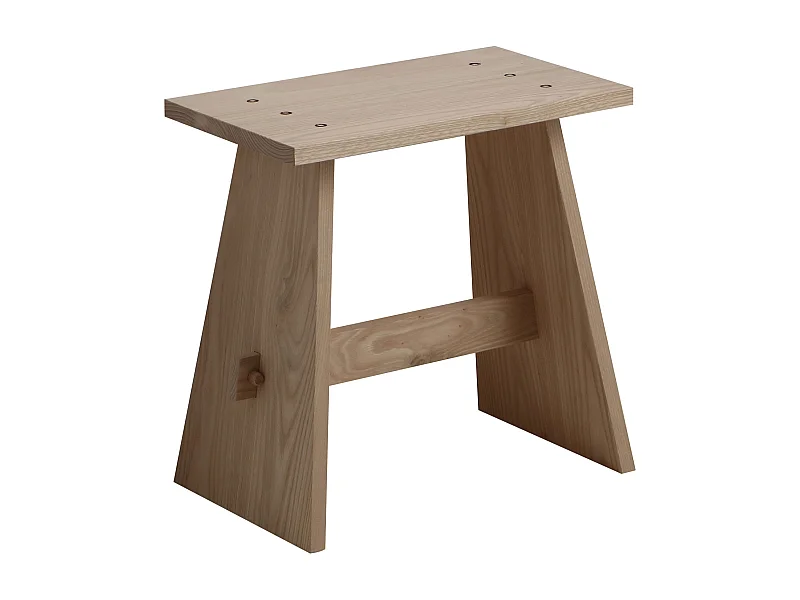 Tabouret En Bois Pour Salle De Bain Planche Cm 50 Ligne Wood