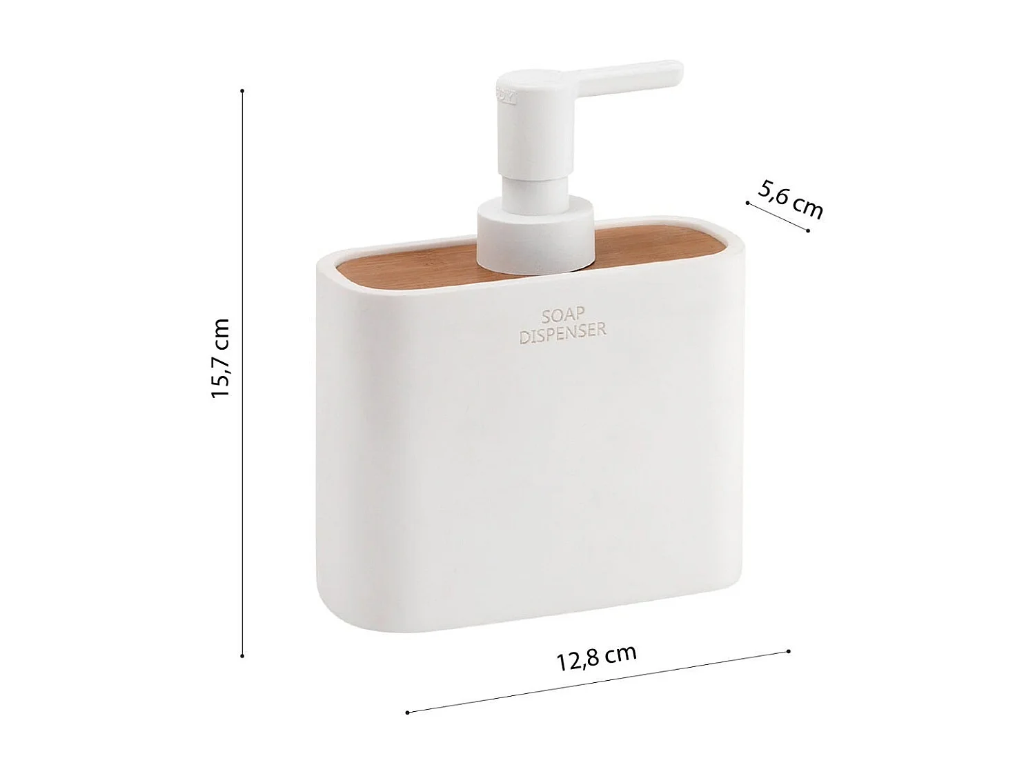 Ensemble D'accessoires De Salle De Bains 5 Pcs.  Bambou Blanc | Alisso