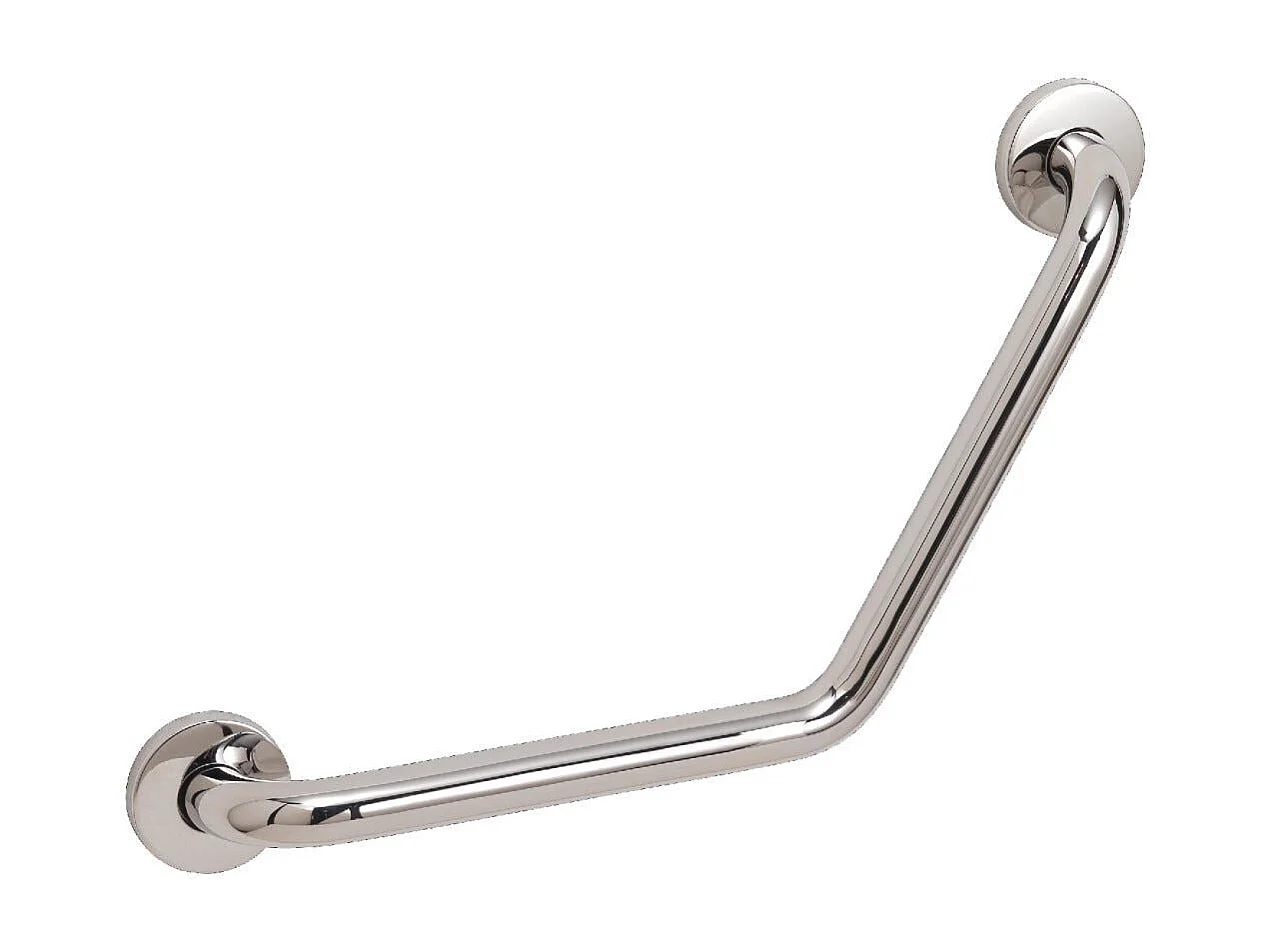 Barre D'appui Courbée À 120° En Acier Poli De 45 Cm | Loto