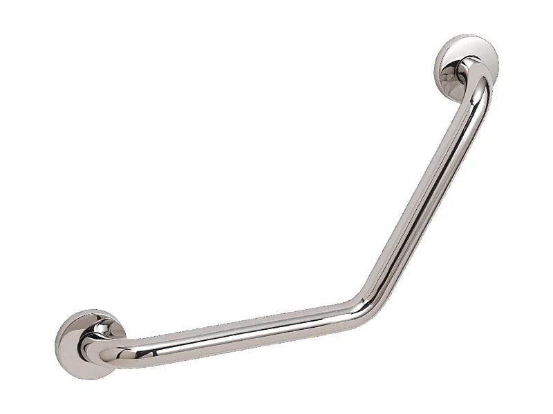 Barre D'appui Courbée À 120° En Acier Poli De 45 Cm | Loto