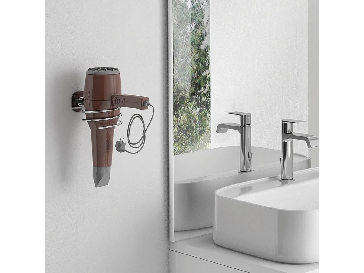 Spirale Pour Sèche-Cheveux En Acier Inoxydable Chromé  | Timo