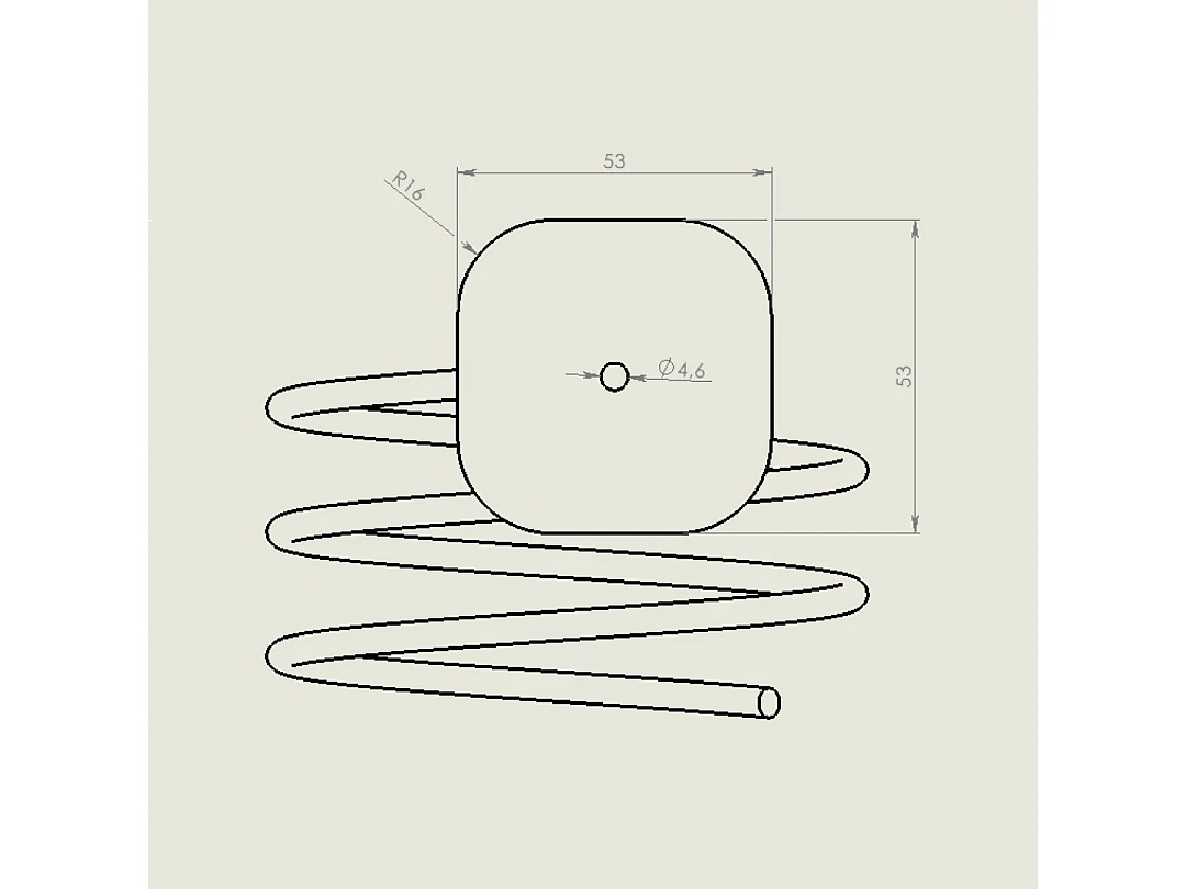 Spirale Pour Sèche-Cheveux En Acier Inoxydable Chromé  | Timo
