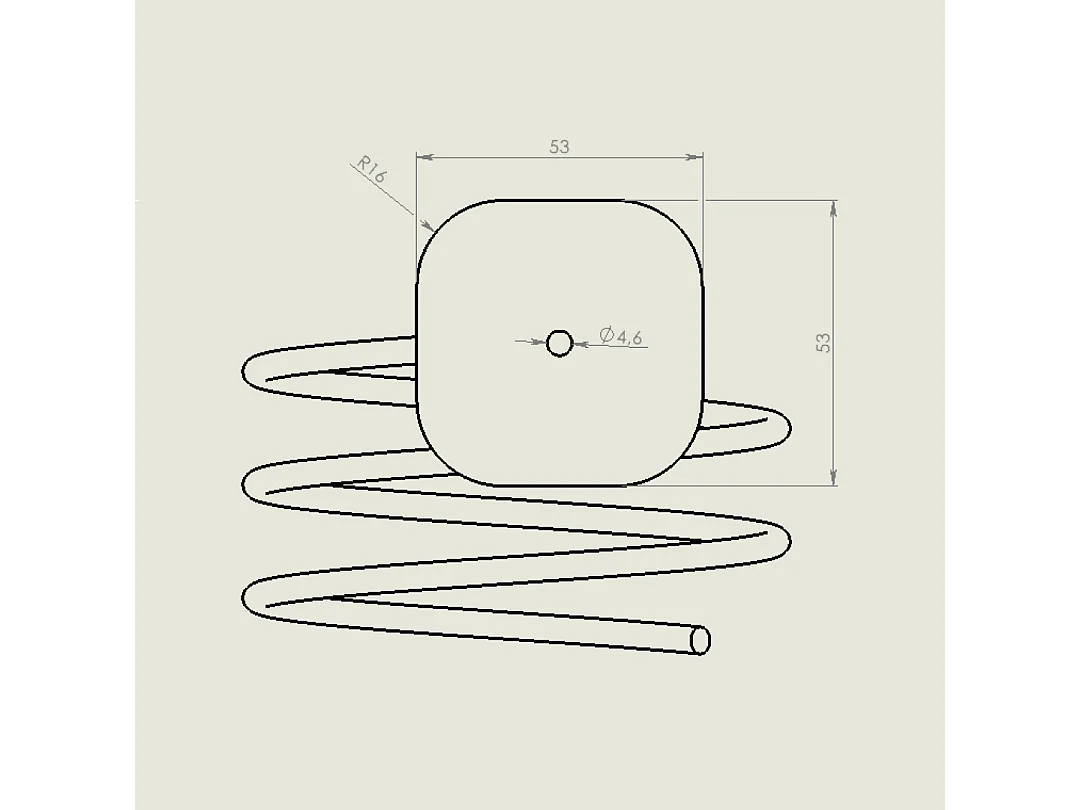 Spirale Pour Sèche-Cheveux En Acier Inoxydable Chromé  | Timo
